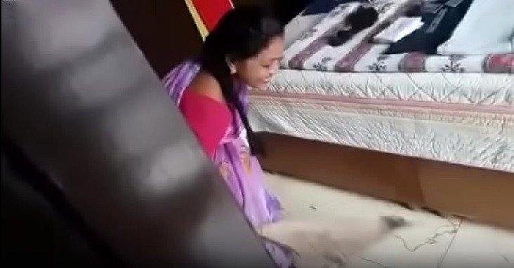 Andhra Indian Maid Porn Modda Show Telugu Panimanshi Sex