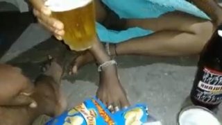 Telugu lanja drinking beer while having sex