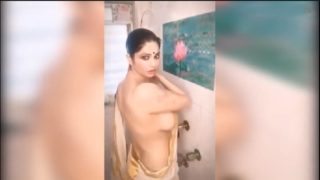 Telangana model cheela mathram katti snanam video