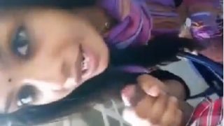 Sexy college papa koodi farm lo blowjob chesindhi